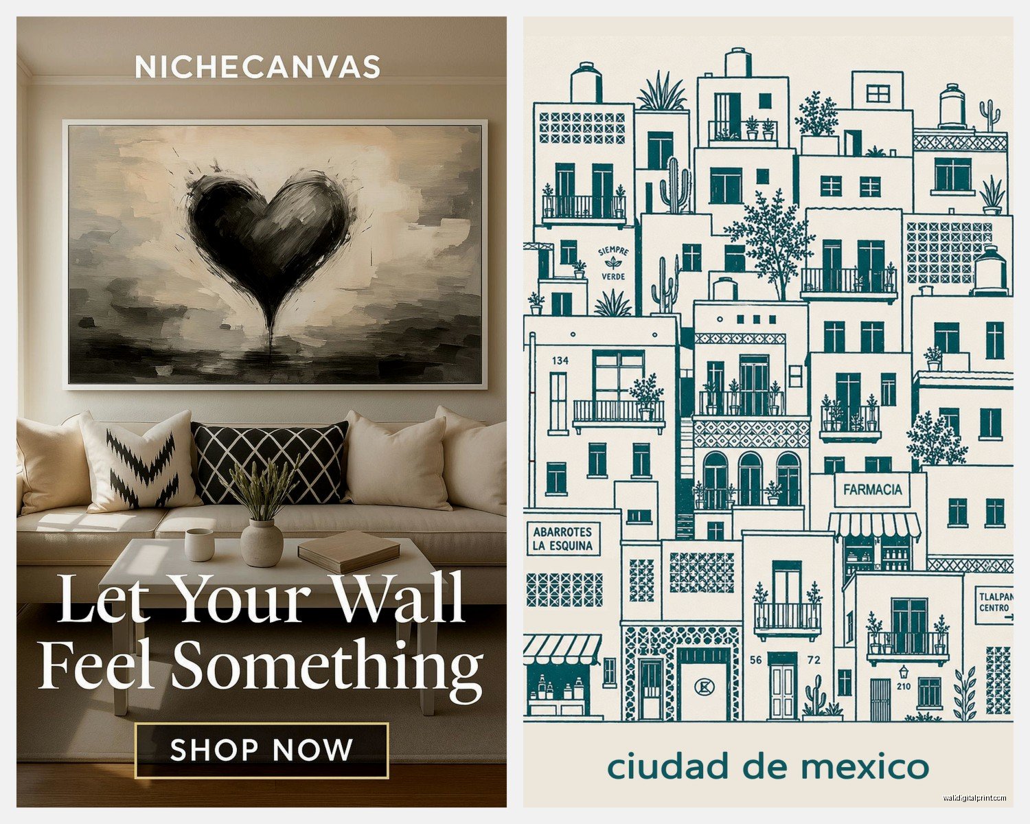 House Wall Art: Architectural Home & Building Designs