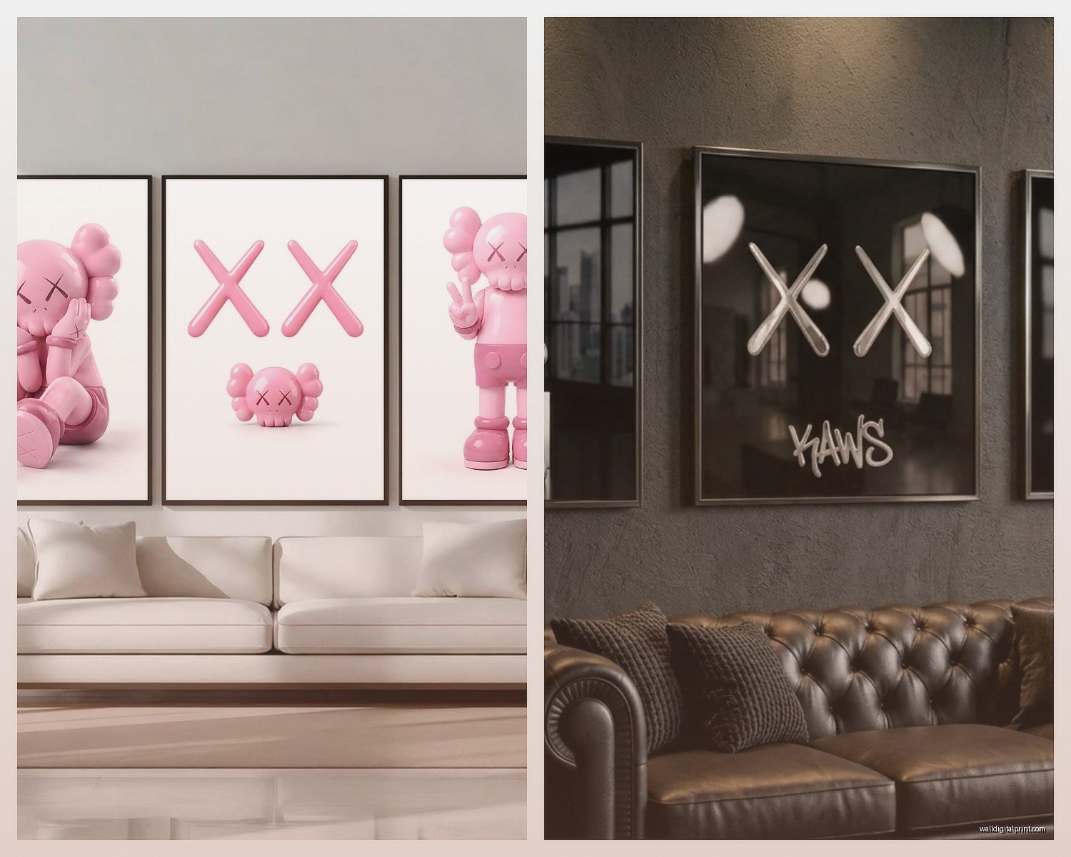 KAWS Wall Art: Street Artist Companion Collectibles