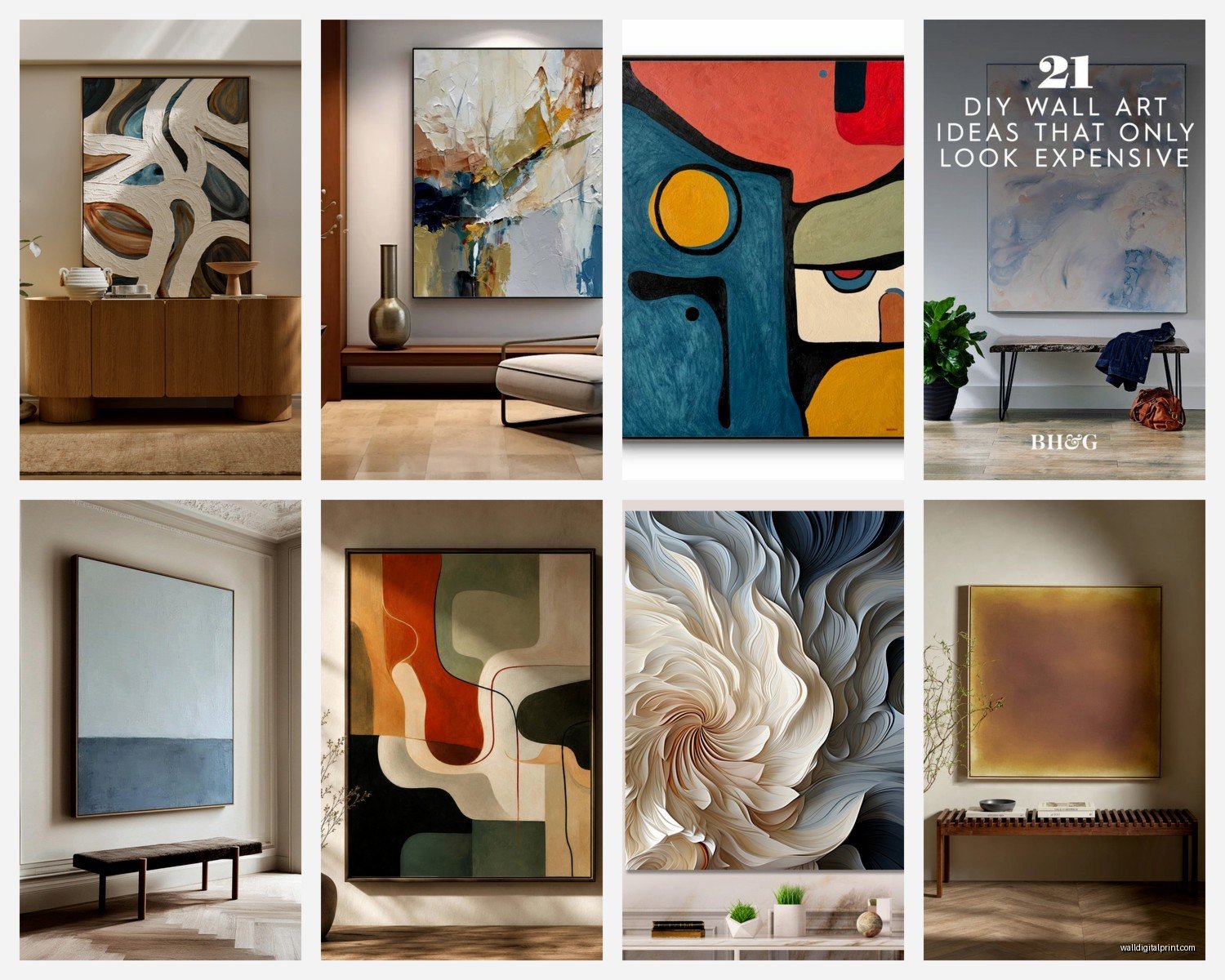 Large Abstract Wall Art: Oversized Modern Non-Representational