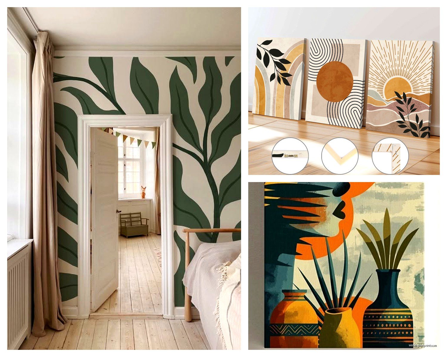 Large Boho Wall Art: Oversized Bohemian Eclectic Designs