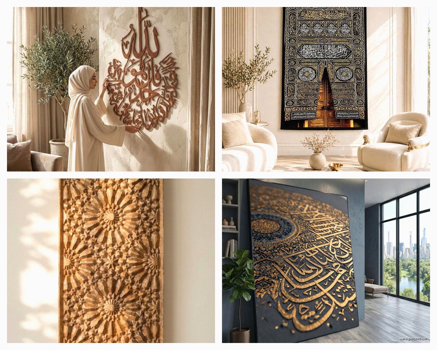 Large Islamic Wall Art: Oversized Arabic Calligraphy