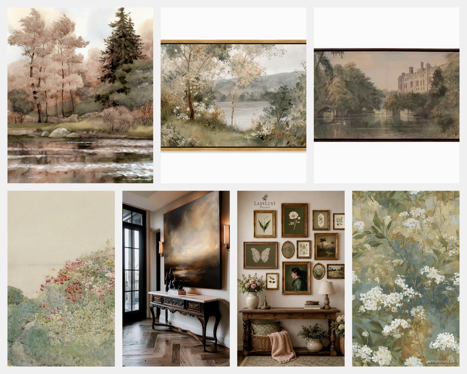 Large Vintage Wall Art: Oversized Retro Antique Pieces