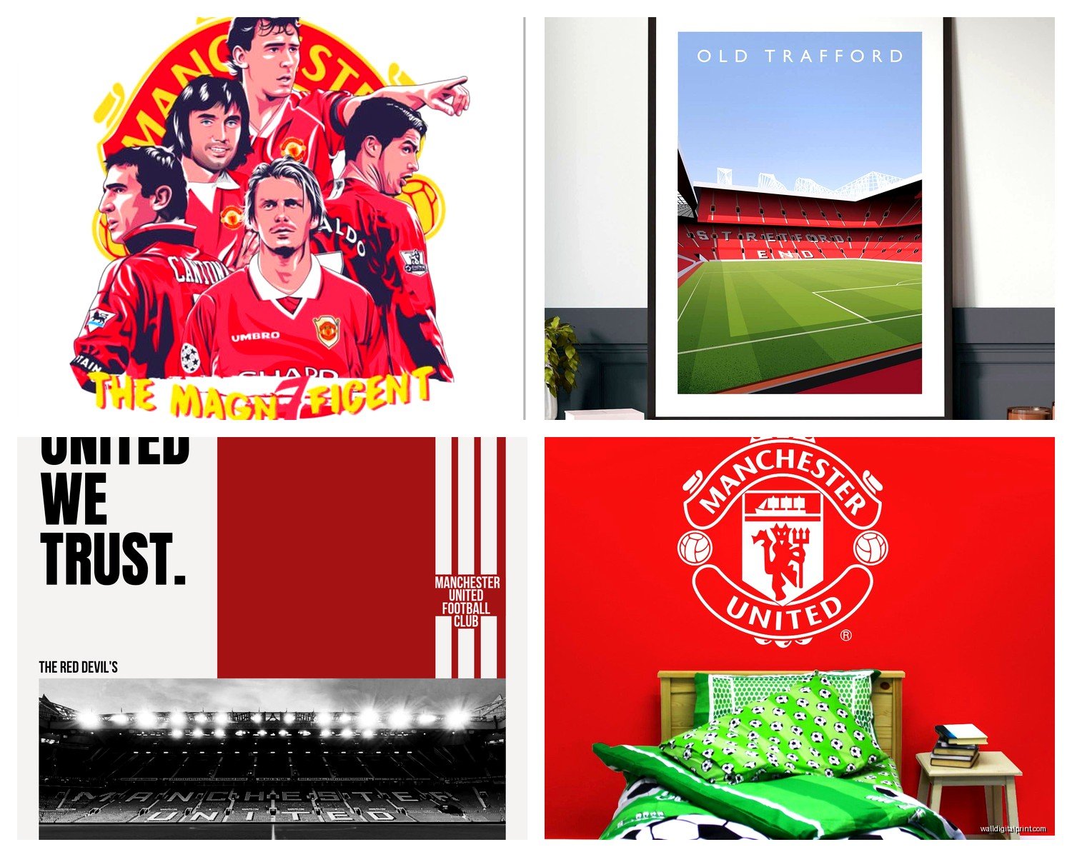 Man Utd Wall Art: Manchester United Football Decor