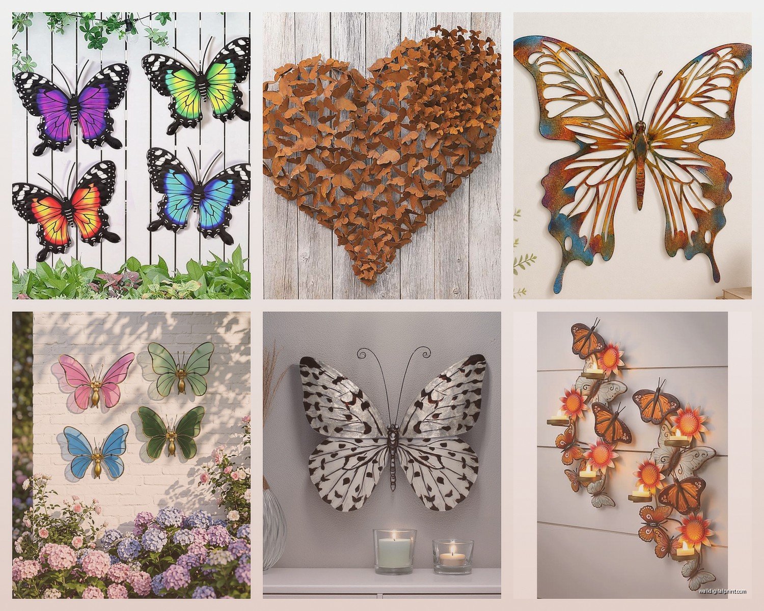 Metal Butterfly Wall Art: Garden-Inspired Sculptures