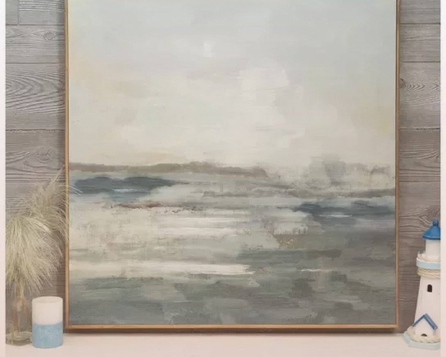 Modern Coastal Wall Art: Contemporary Beach Clean Lines