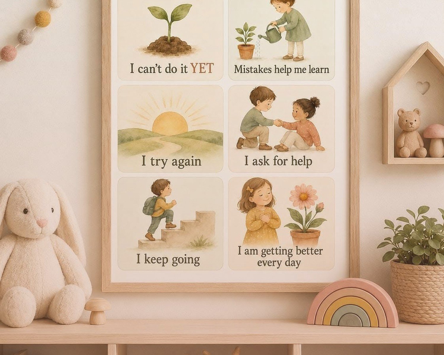 Montessori Wall Art: Educational Child Development Decor