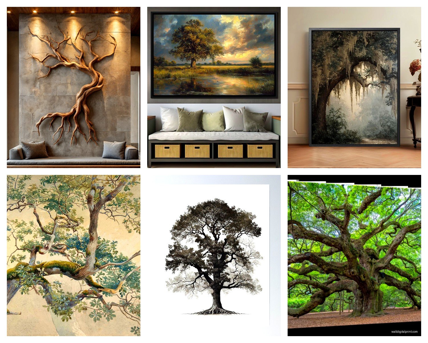 Oak Tree Wall Art: Majestic Tree Nature Photography