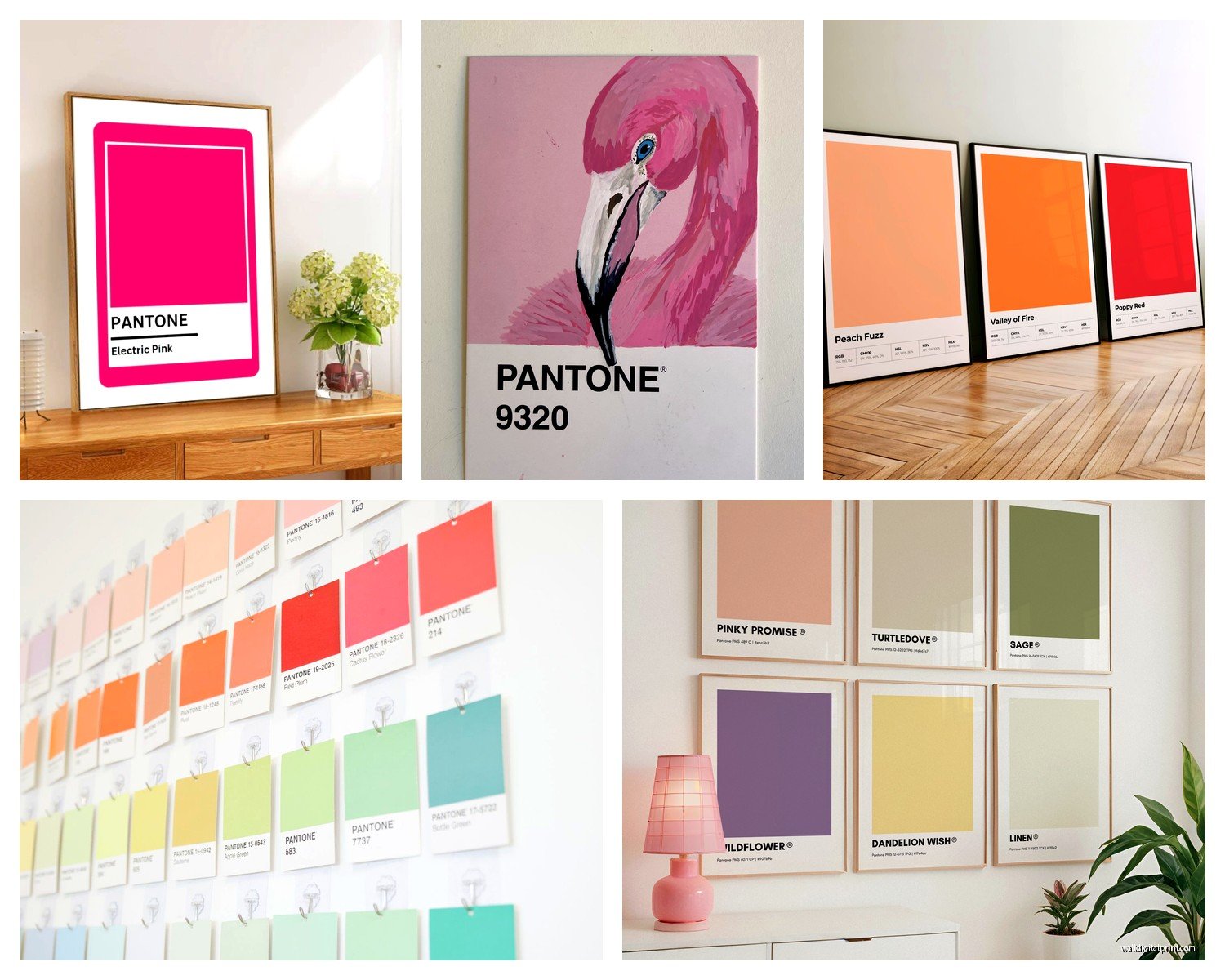 Pantone Wall Art: Color Swatch Designer Decor