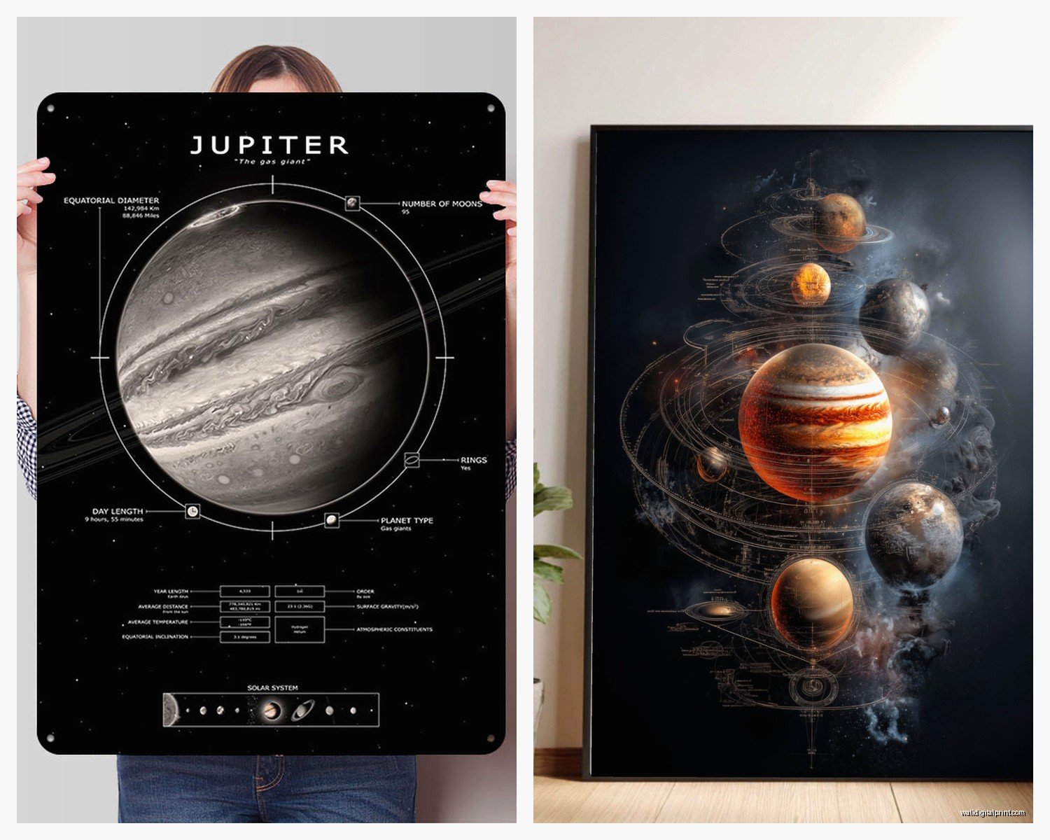 Planet Wall Art: Solar System & Space Decor