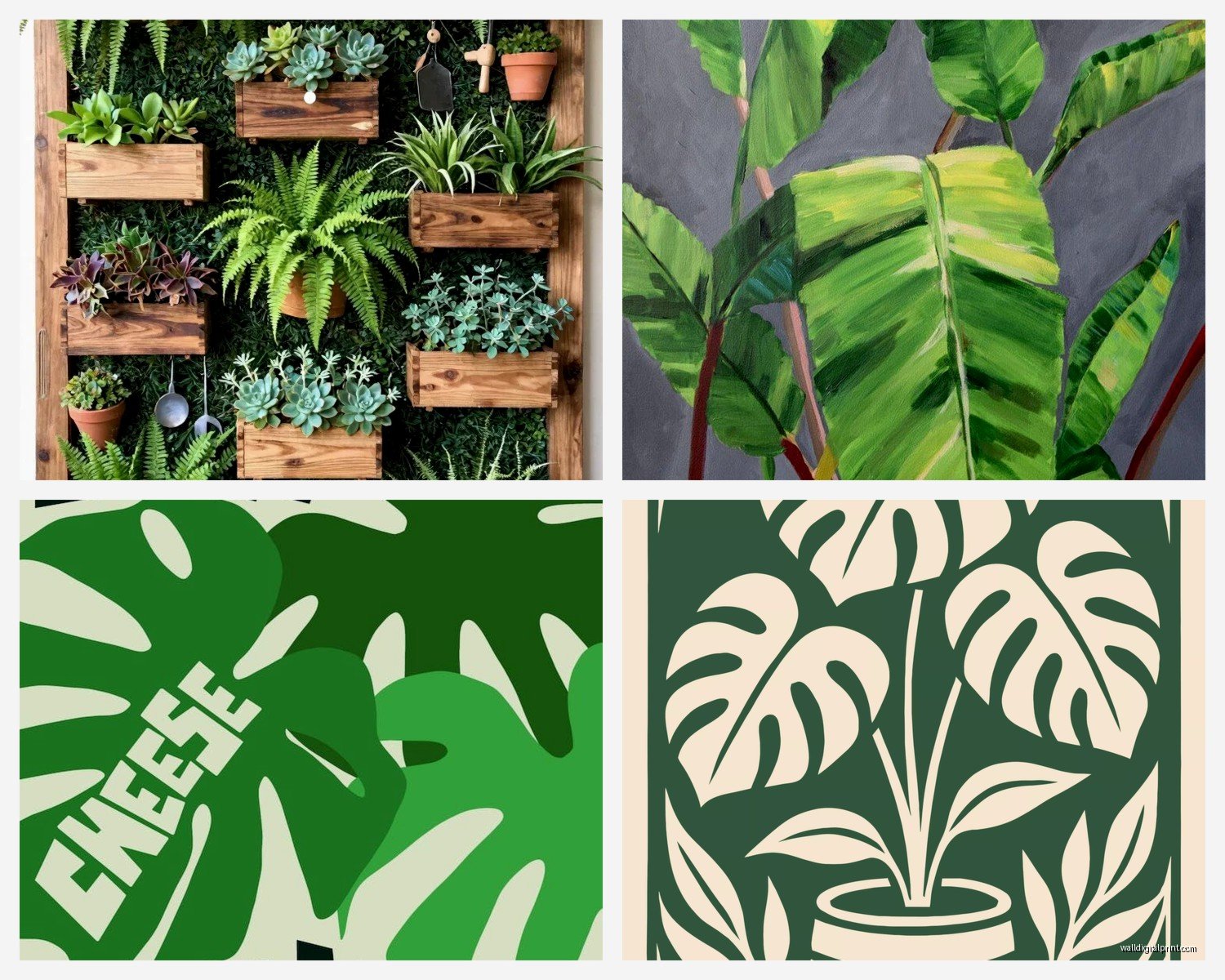 Plant Wall Art: Botanical Prints & Green Living Decor