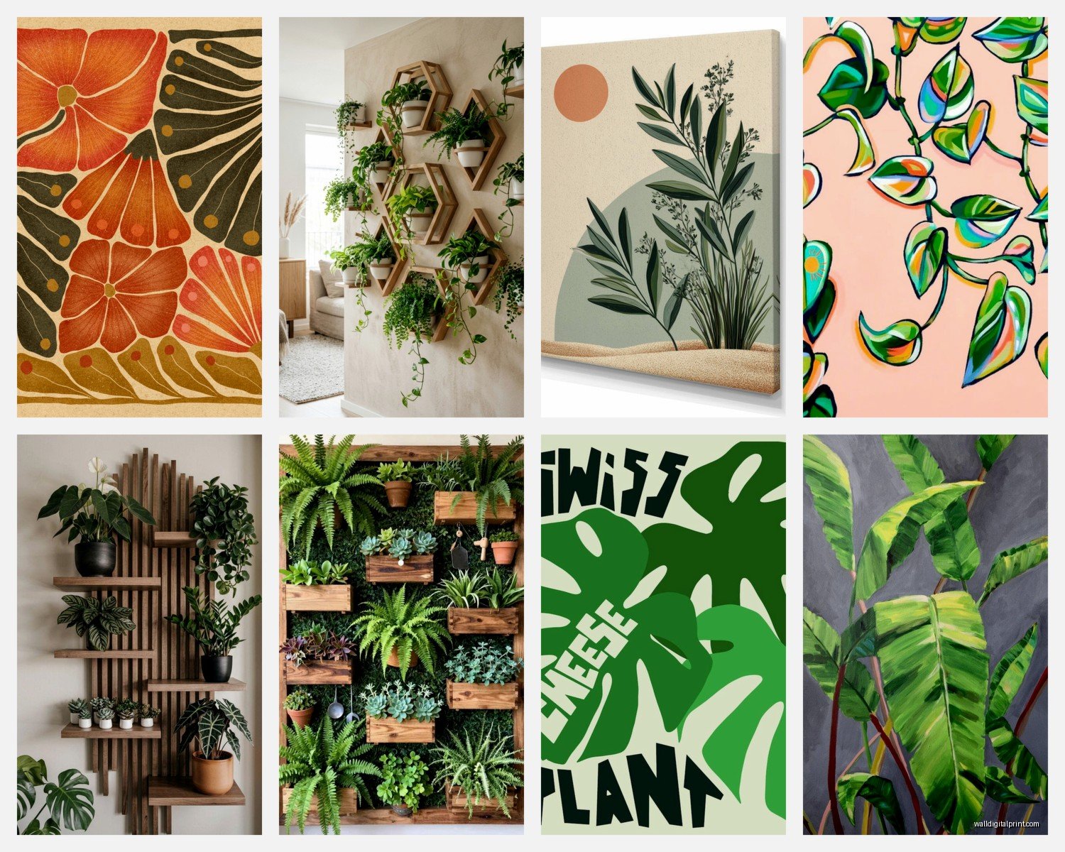 Plant Wall Art: Botanical Prints & Green Living Decor