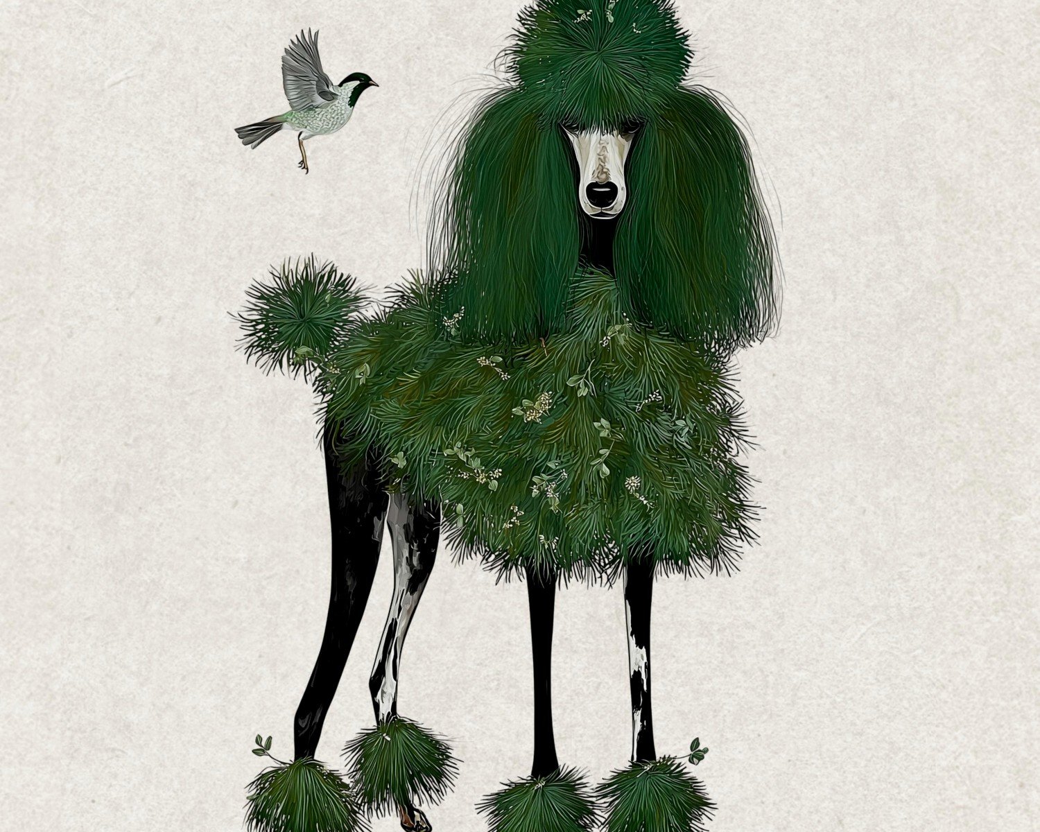 Poodle Wall Art: Dog Breed Portrait & French Decor