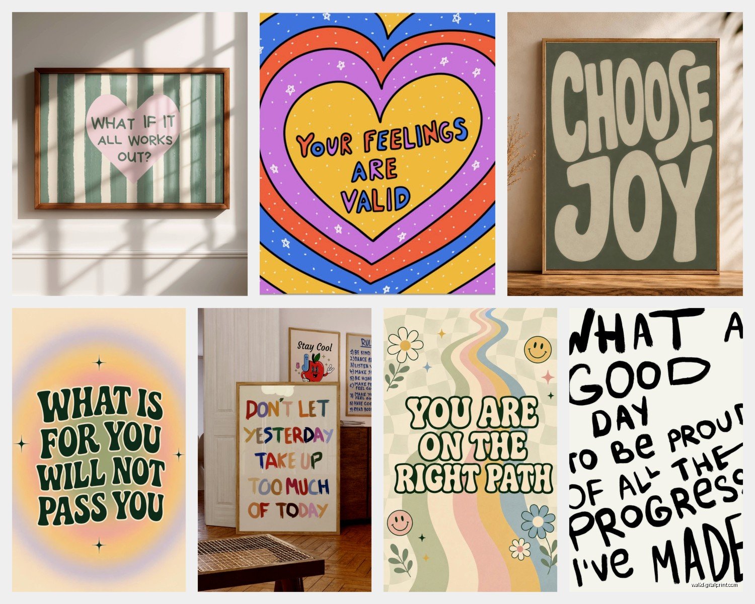 Positive Wall Art: Uplifting Affirmation & Quote Designs