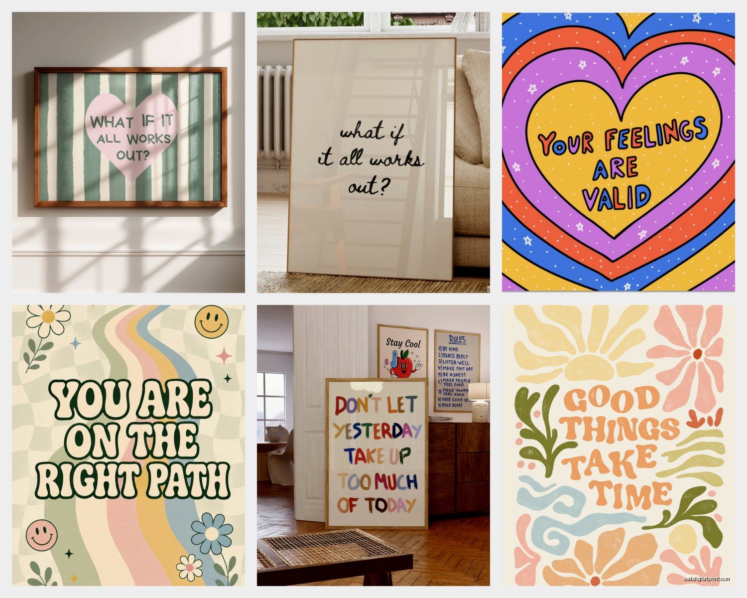 Positive Wall Art: Uplifting Affirmation & Quote Designs