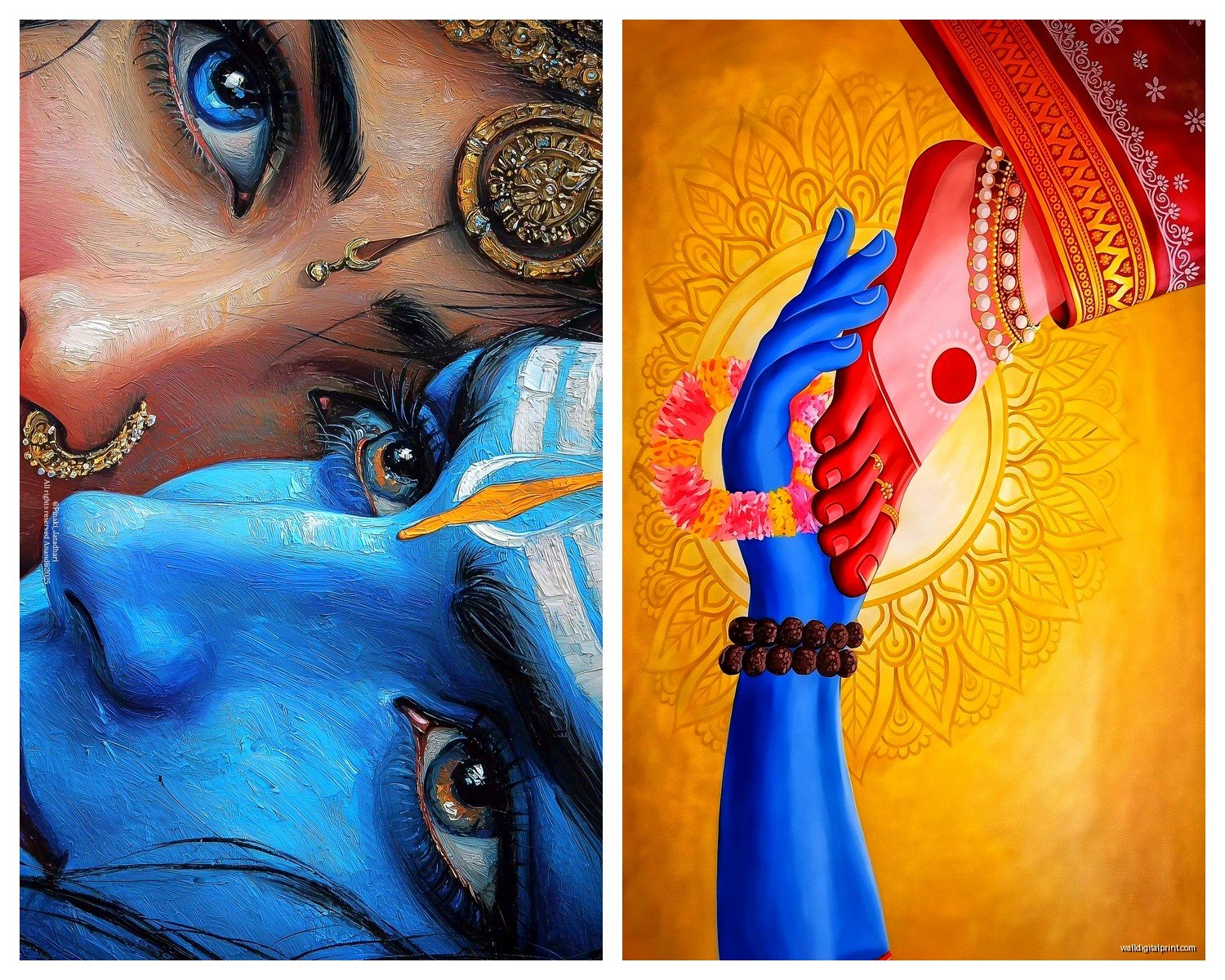 Shiva Wall Art: Hindu God Artwork & Temple Decor
