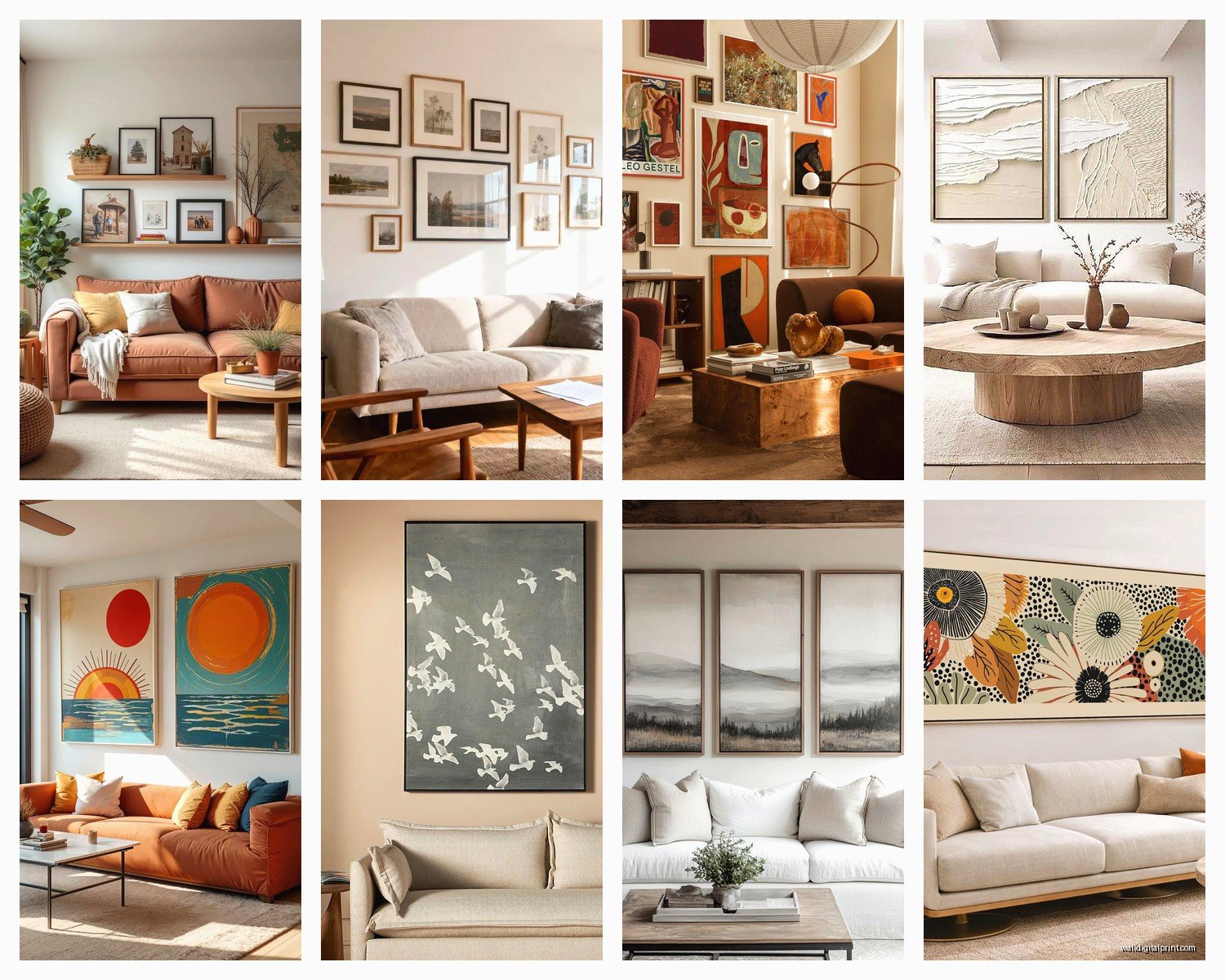 Sofa Wall Art: Above Couch Placement Guide