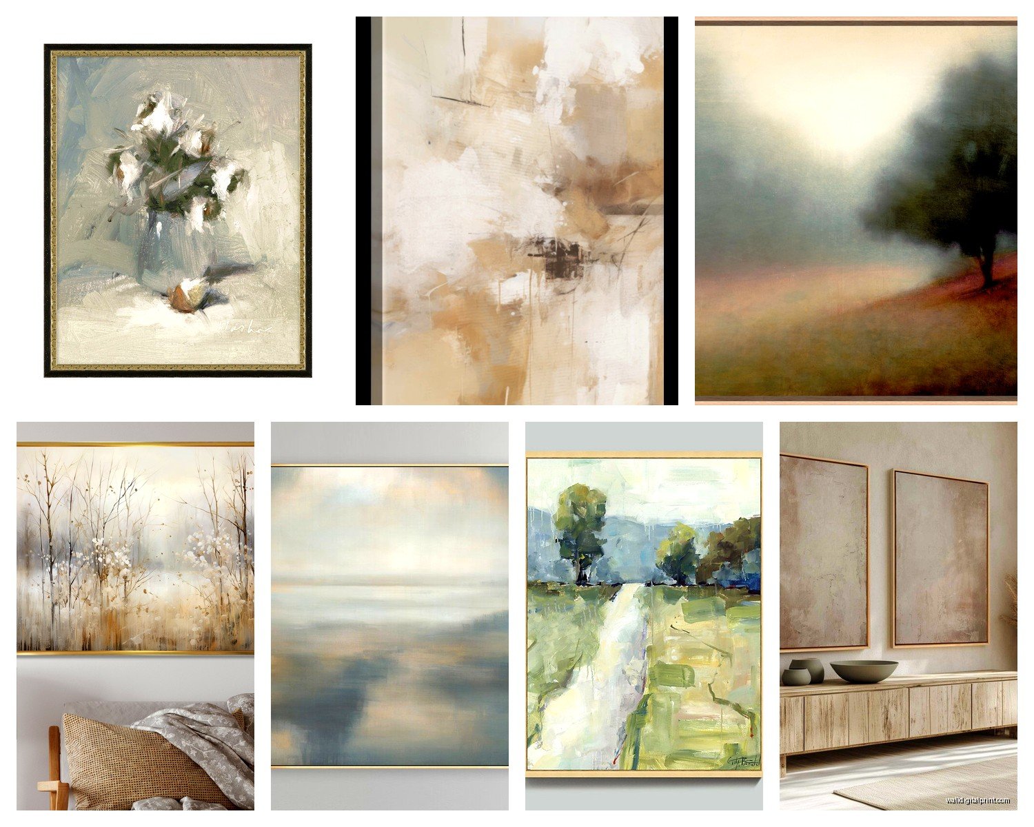 Transitional Wall Art: Traditional Meets Modern Bridge Style
