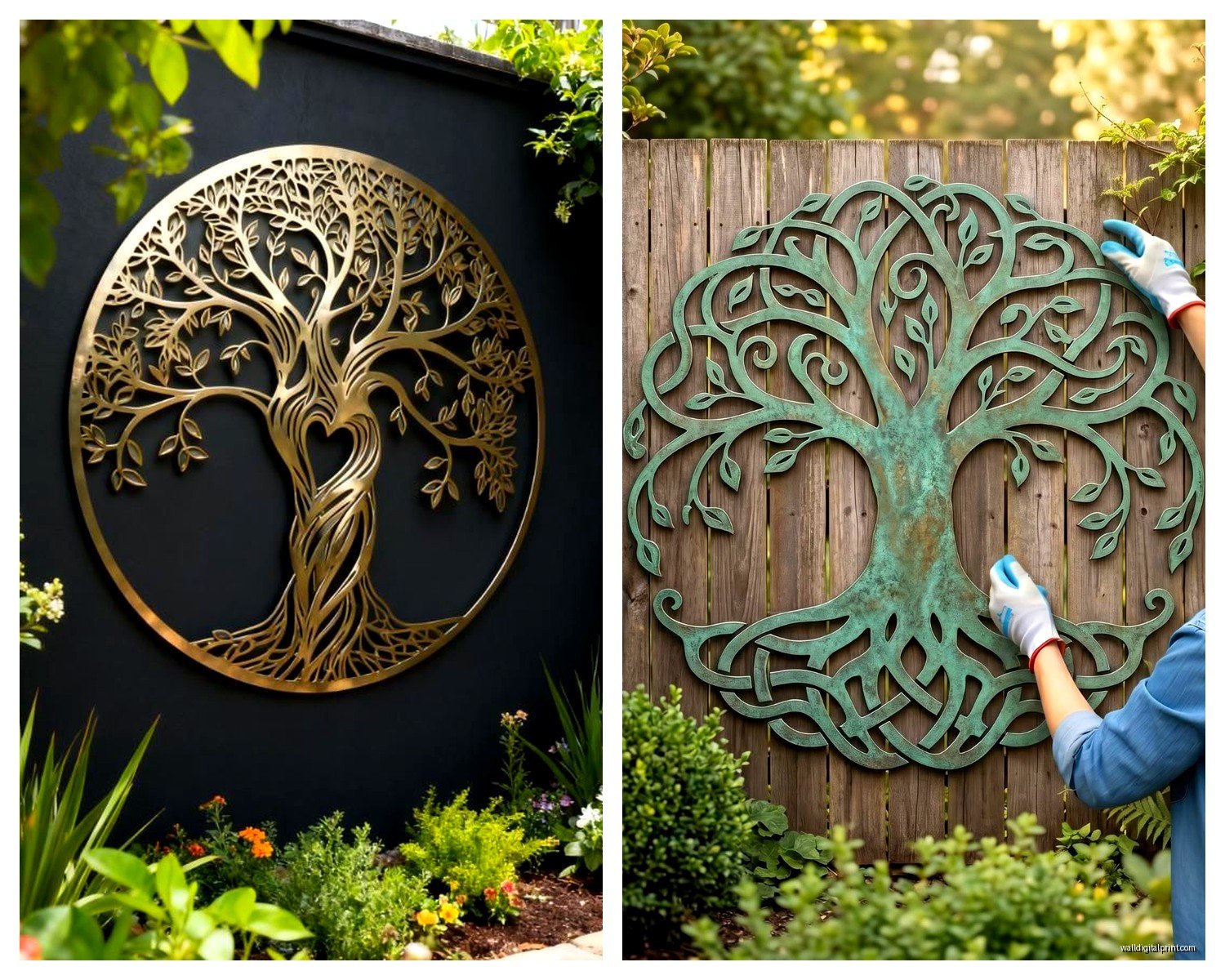 Tree of Life Outdoor Wall Art: Weather-Resistant Sculptures