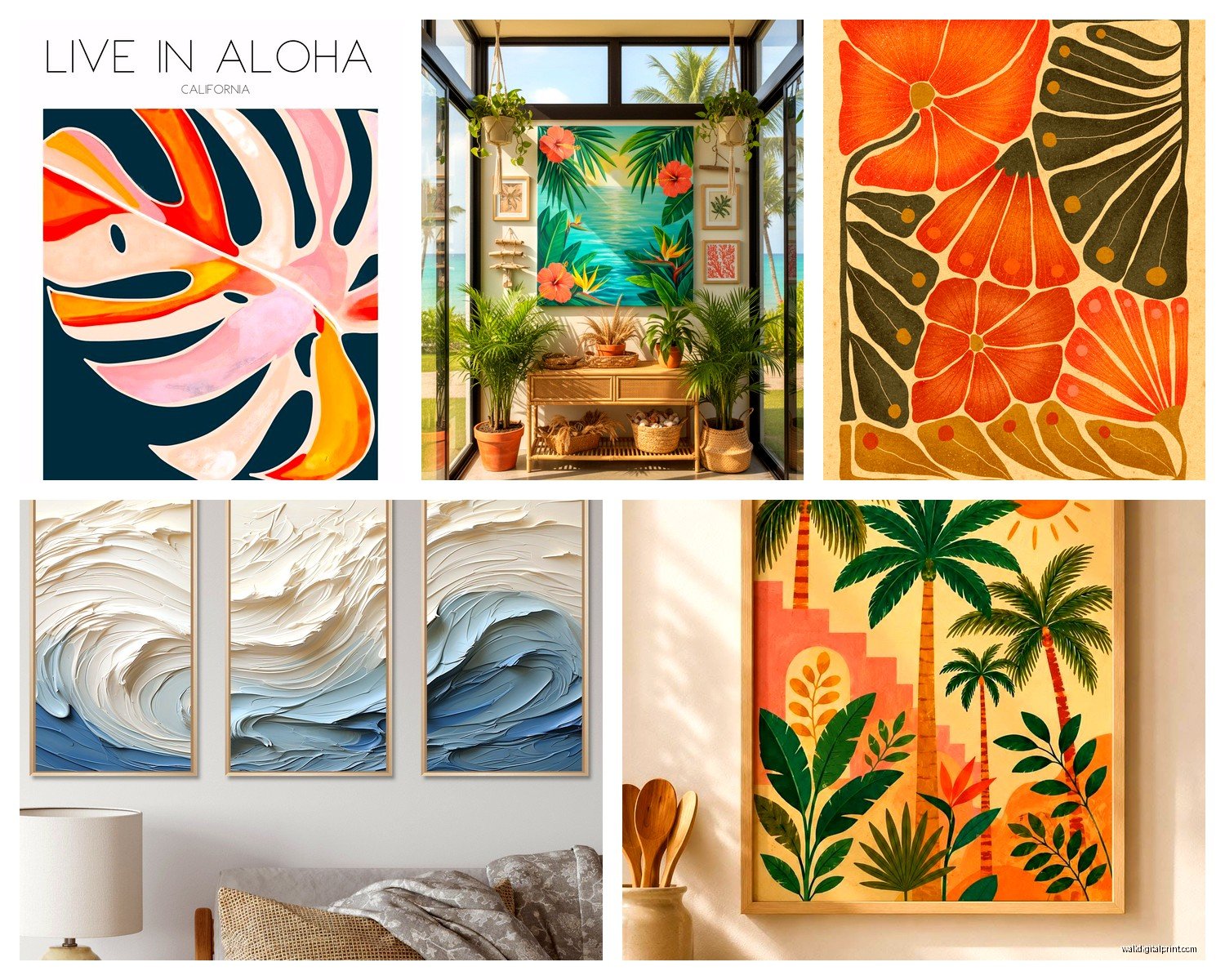 Tropical Wall Art: Island Paradise Decor & Botanical Prints