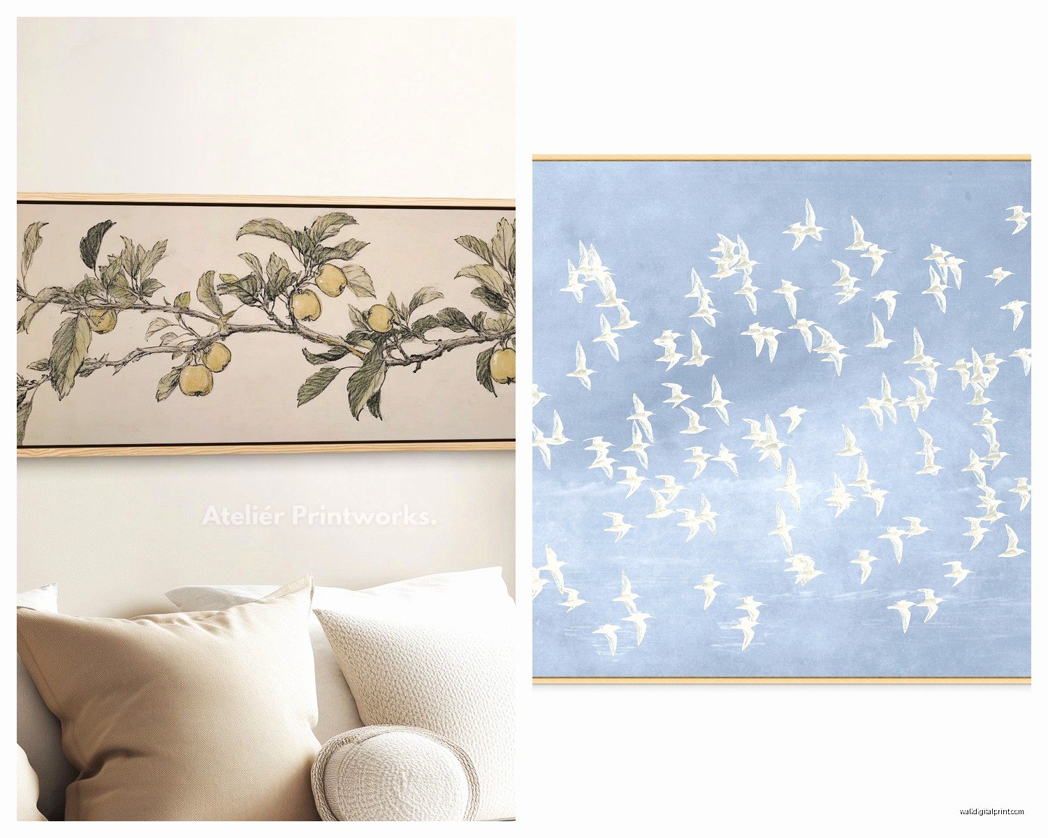 Wall Art Above Bed: Headboard Focal Point Placement