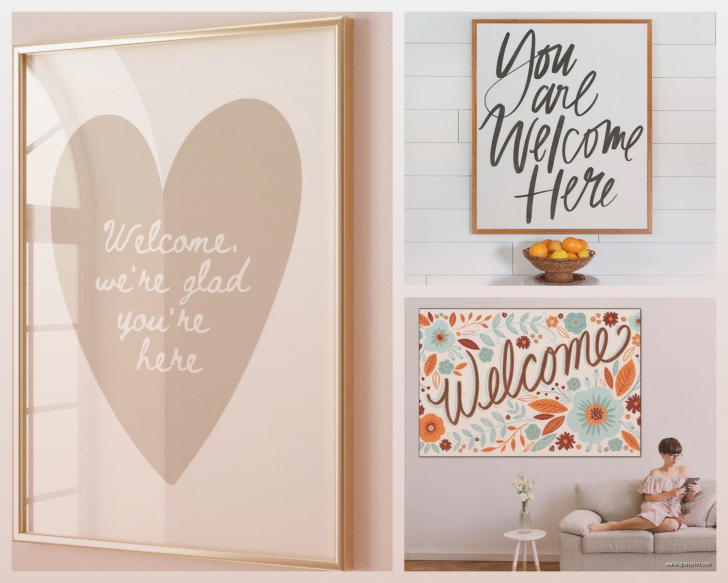 Welcome Wall Art: Entryway & Front Door Greeting Signs