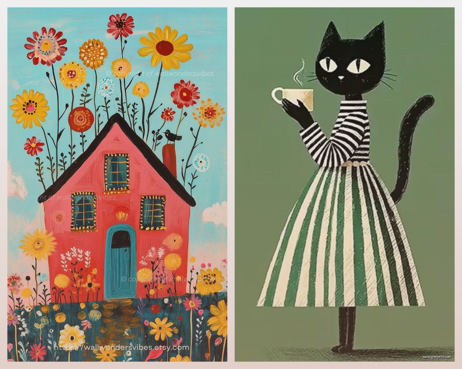 Whimsical Wall Art: Playful Fanciful Imaginative Designs