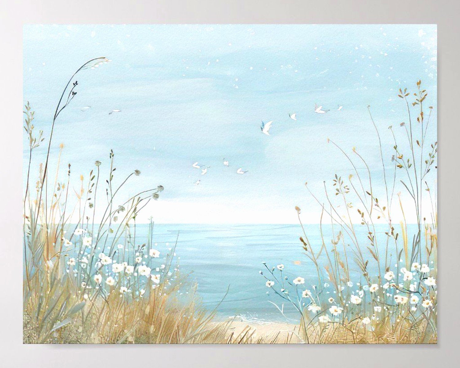 Beach Scene Wall Art: Coastal Ocean Shore Photography