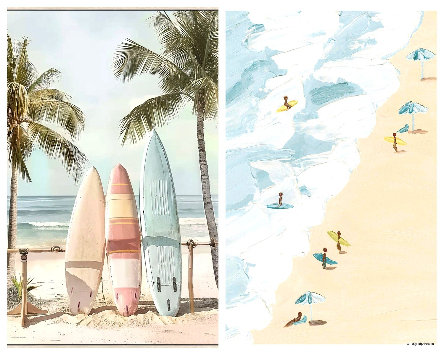 Beach Wall Art: Coastal Ocean Sand & Sun Photography