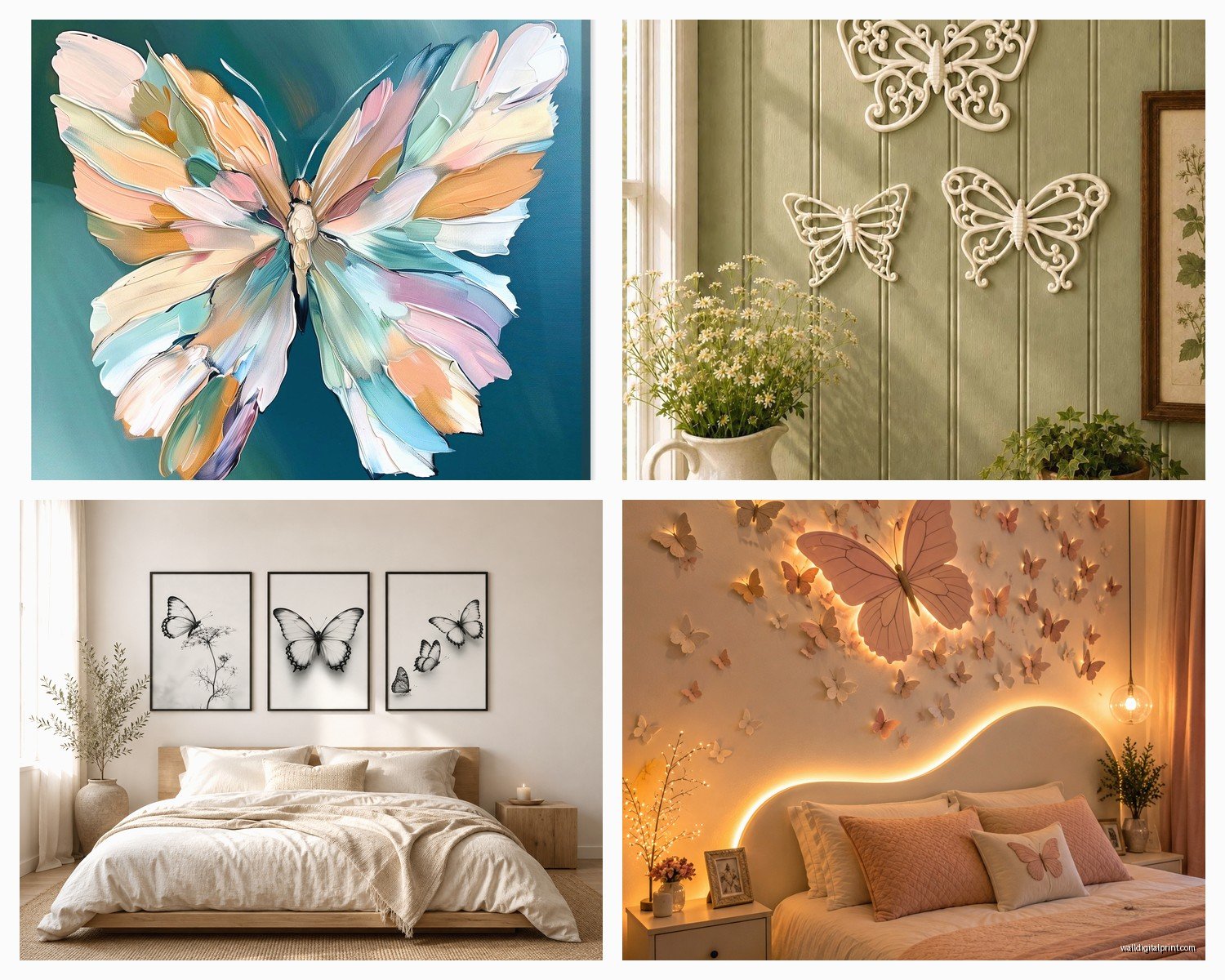 Butterfly Wall Art: Garden Insect Transformation Symbol