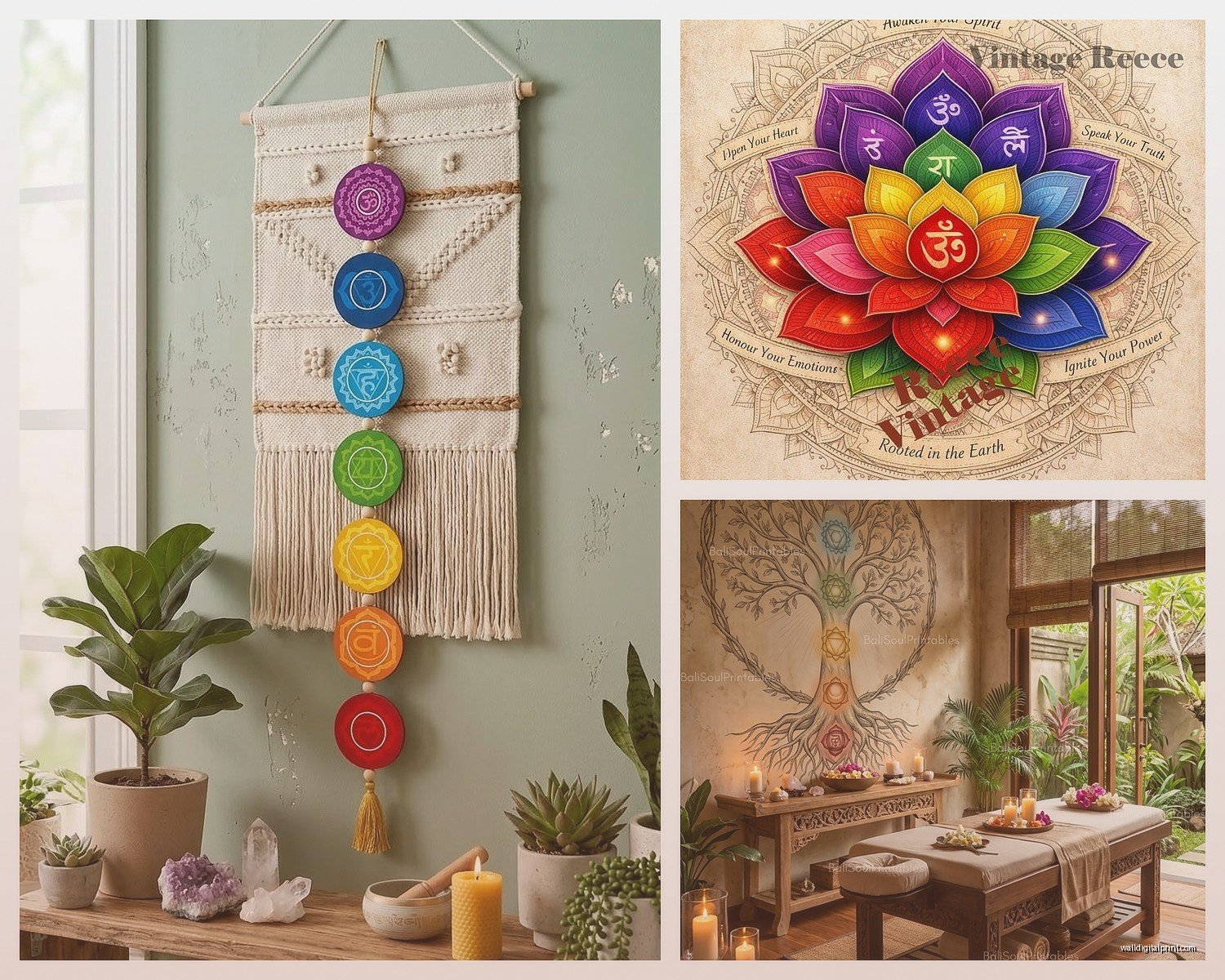 Chakra Wall Art: Energy Centers Spiritual Healing Decor