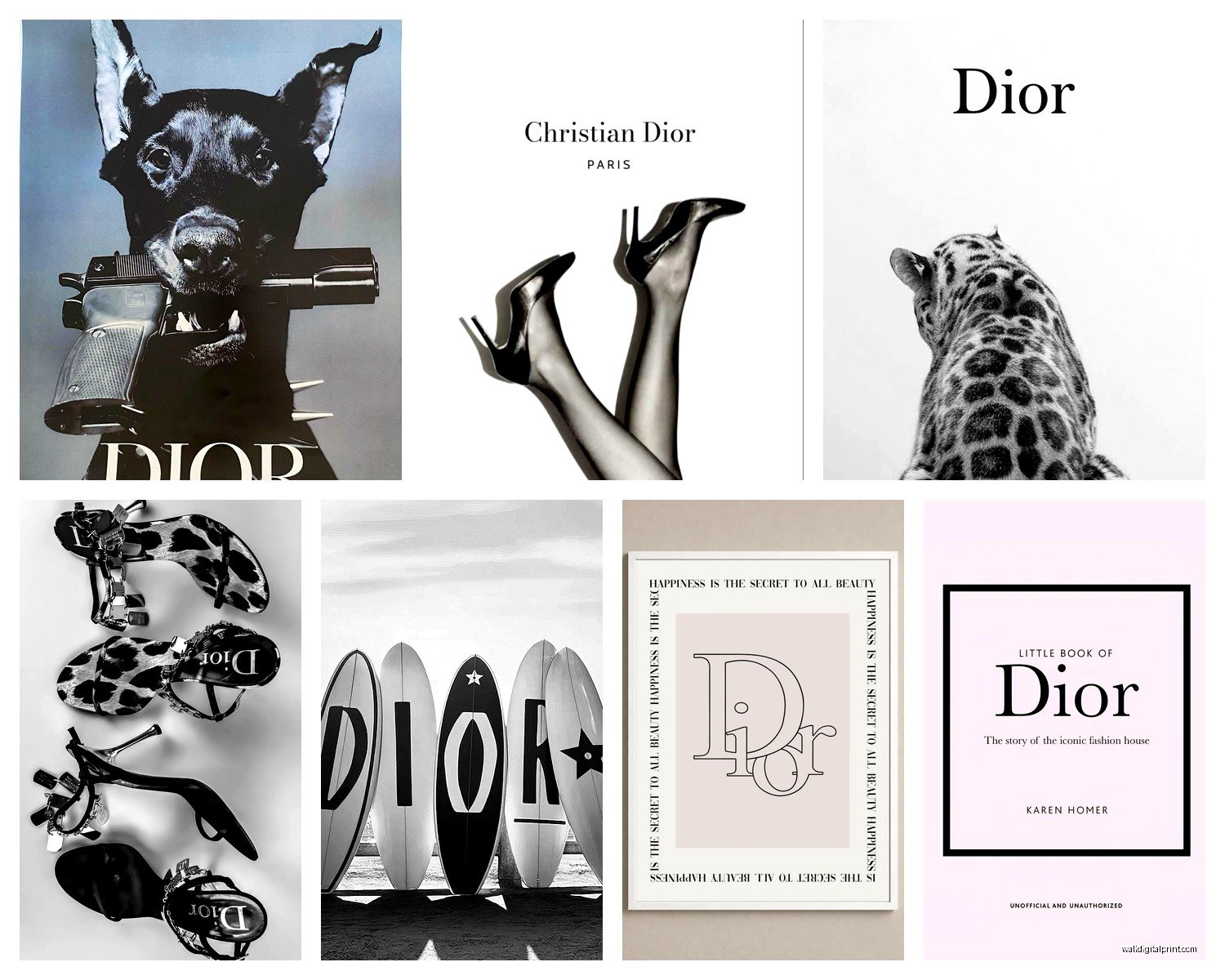 Dior Wall Art: Fashion Designer Brand Luxury Decor