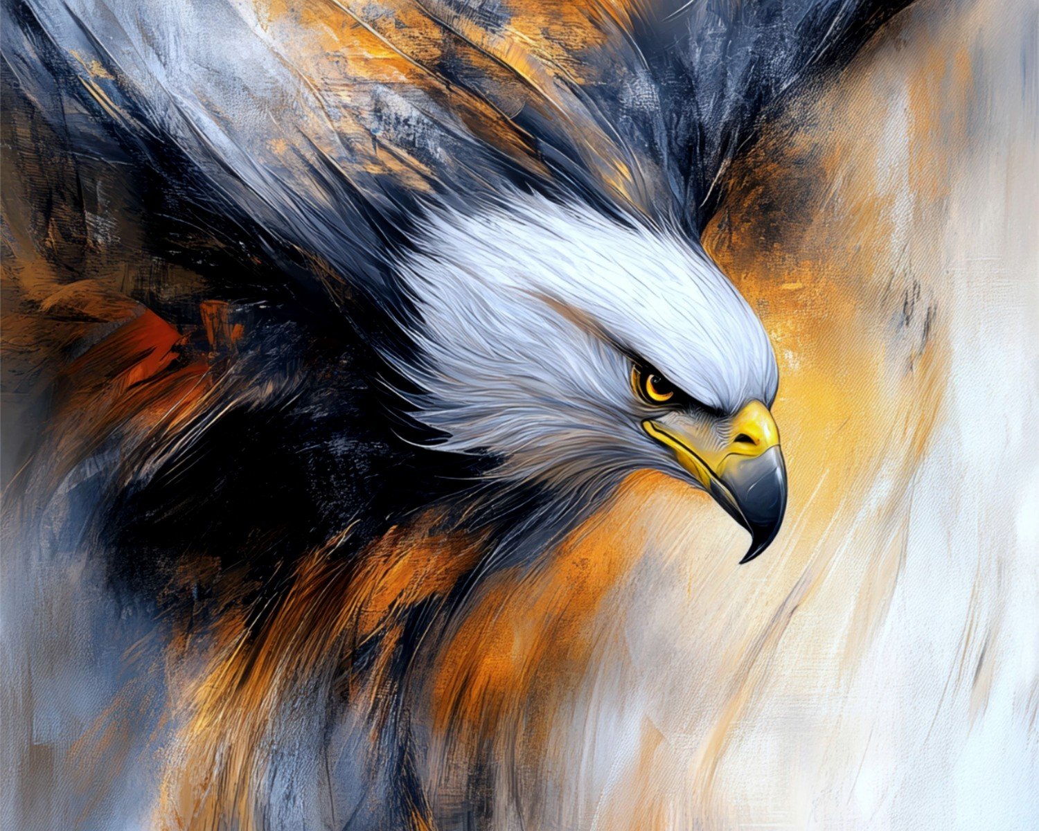 Eagle Wall Art: Bald Eagle American Patriotic Bird