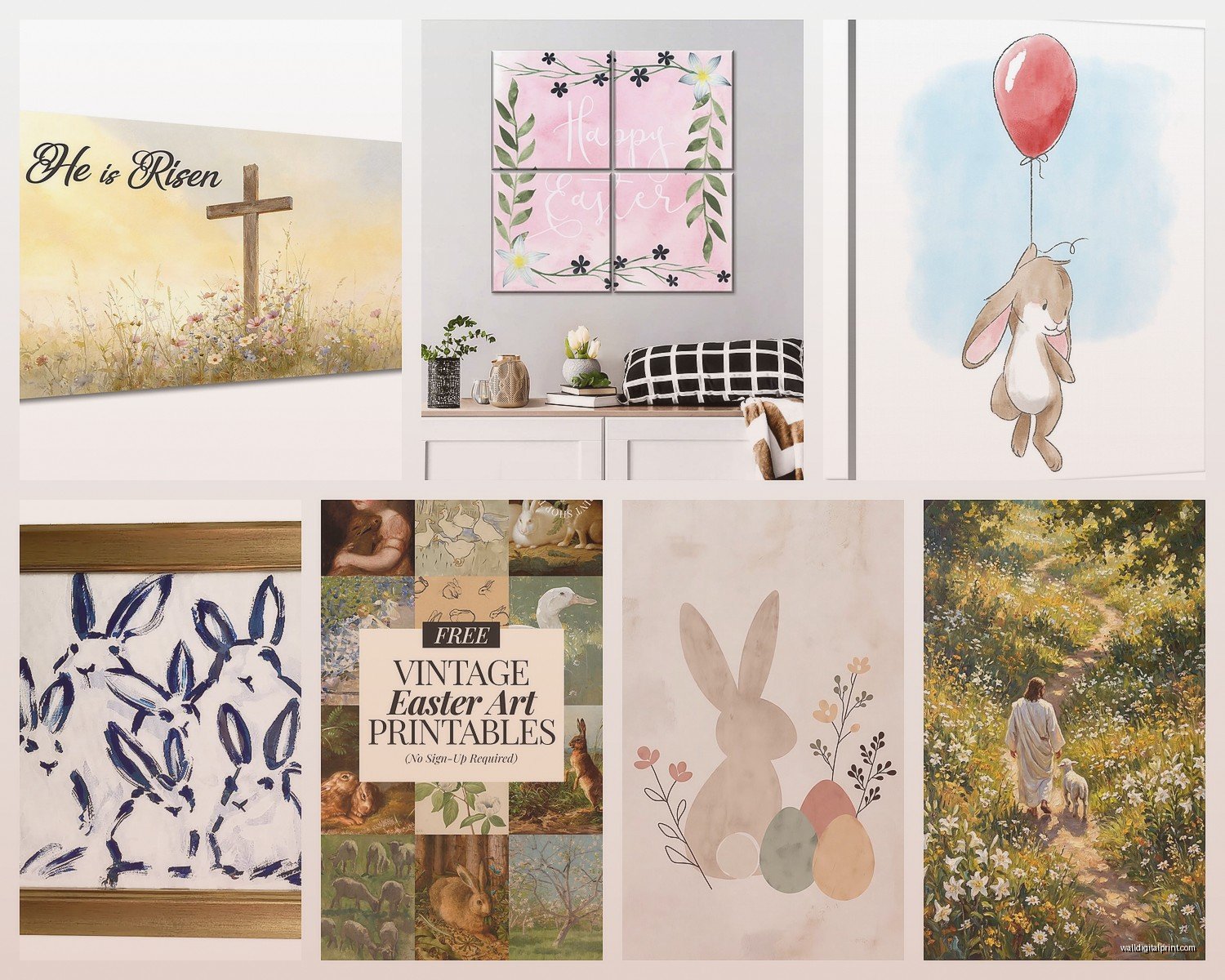 Easter Wall Art: Spring Holiday Resurrection Religious