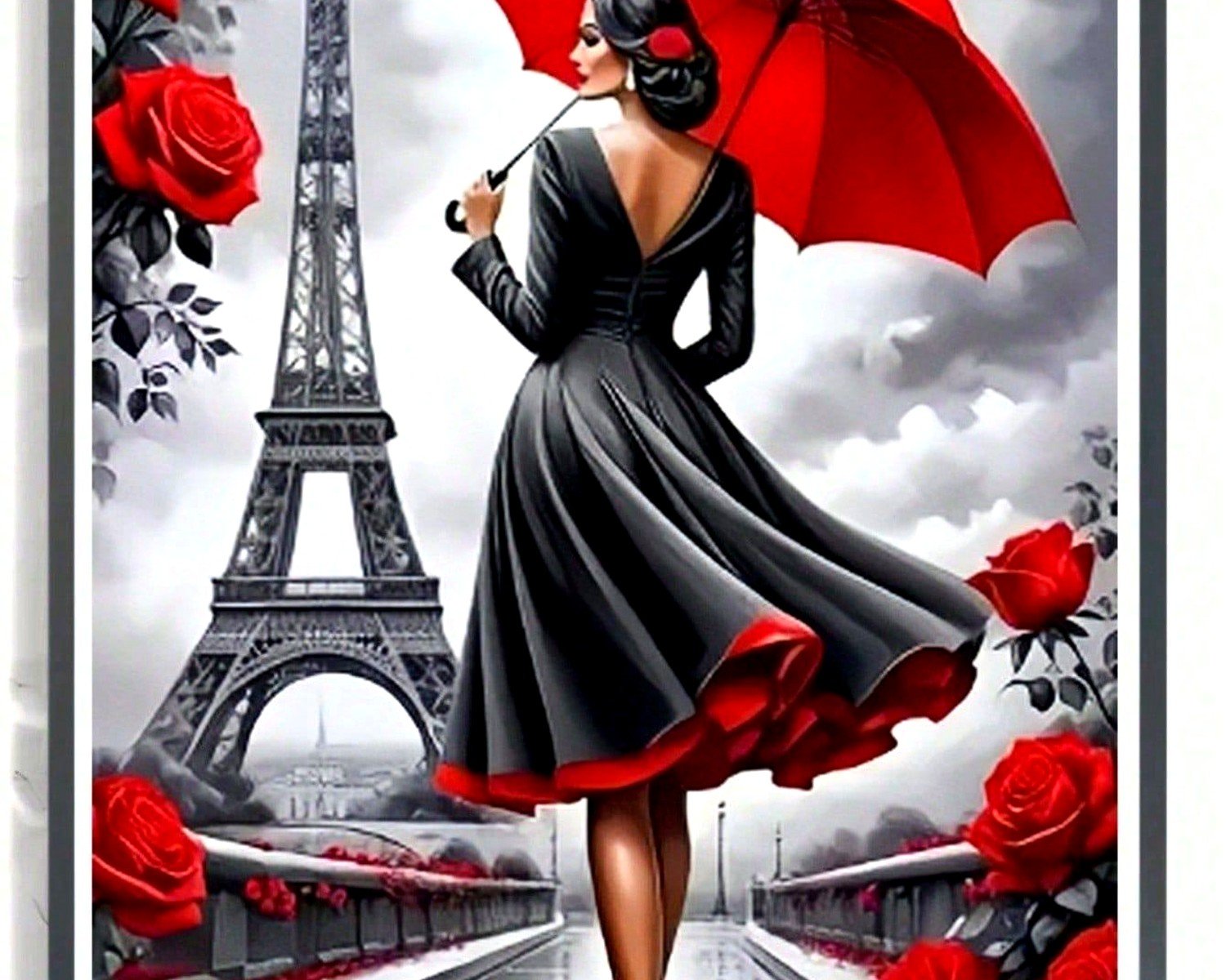 Eiffel Tower Wall Art: Paris France Landmark Photography