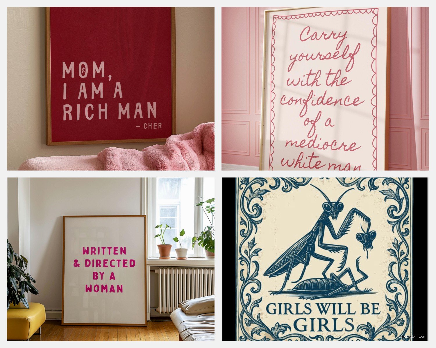 Feminist Wall Art: Women's Rights Empowerment Decor