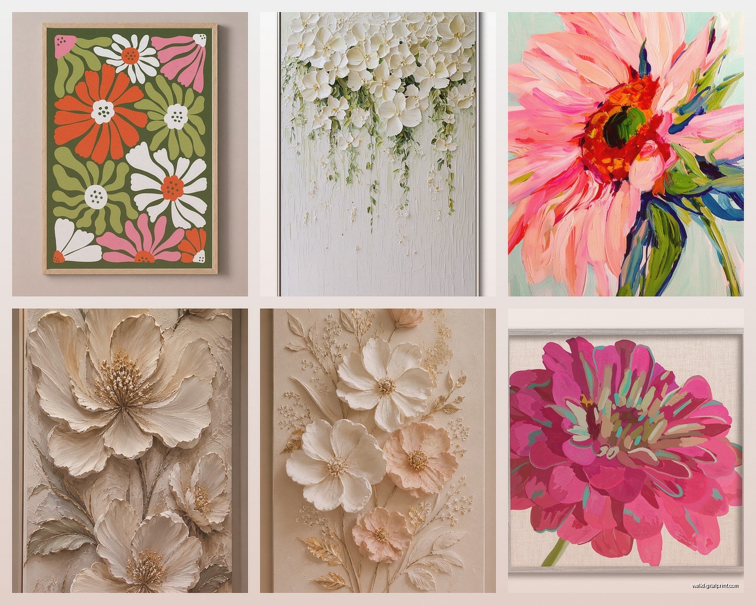 Flower Wall Art Decor: Botanical Bloom Garden Designs