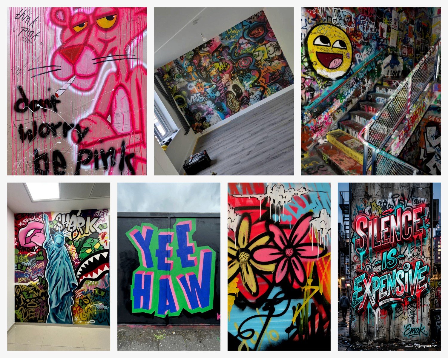 Graffiti Wall Art: Urban Street Spray Paint Designs