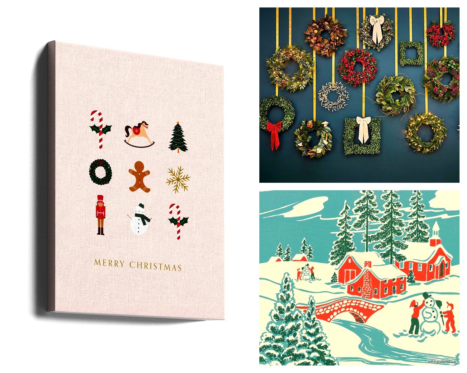 Holiday Wall Art: Seasonal Festive Celebration Decor