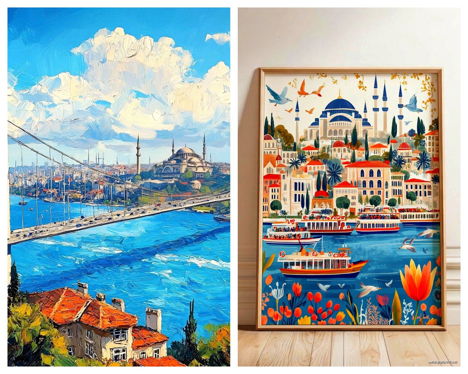 Istanbul Wall Art: Turkish City Architecture Photography