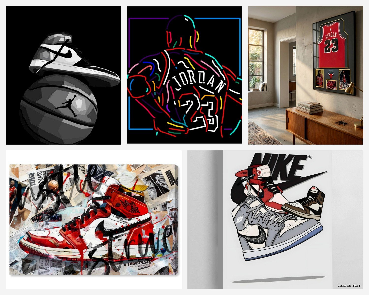 Jordan Wall Art: Basketball Legend Chicago Bulls Icon