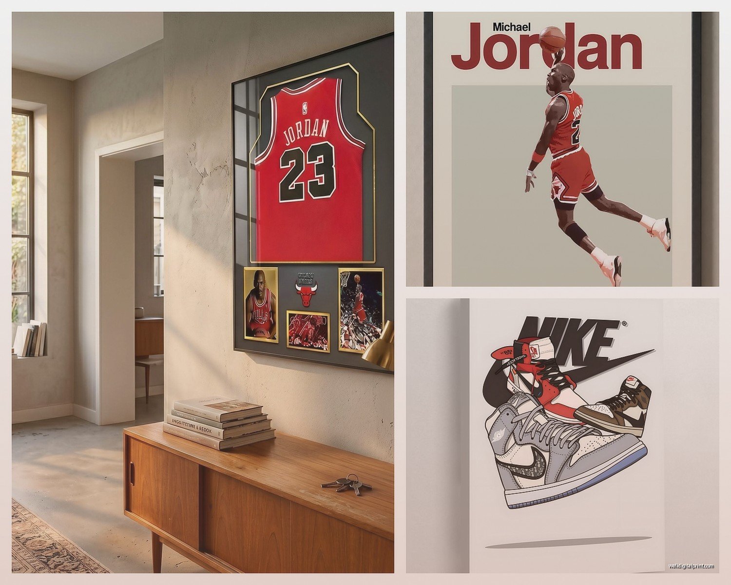 Jordan Wall Art: Basketball Legend Chicago Bulls Icon