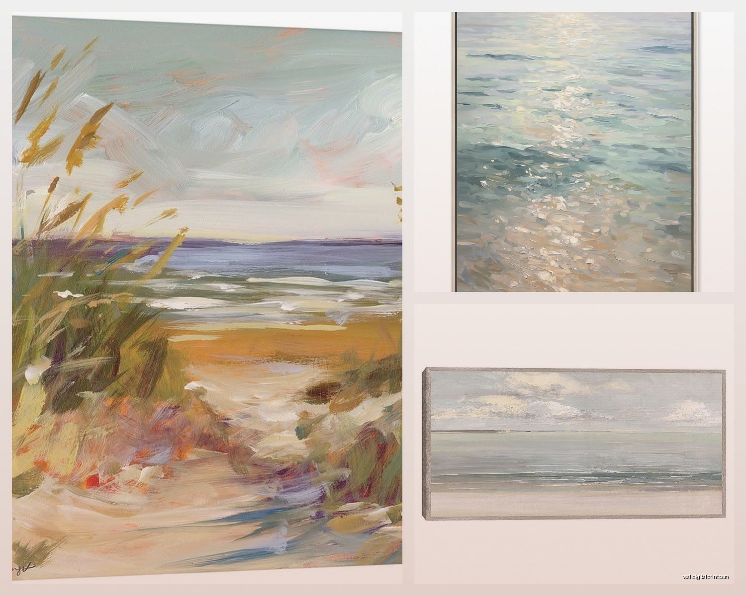 Large Beach Wall Art: Oversized Coastal Ocean Designs