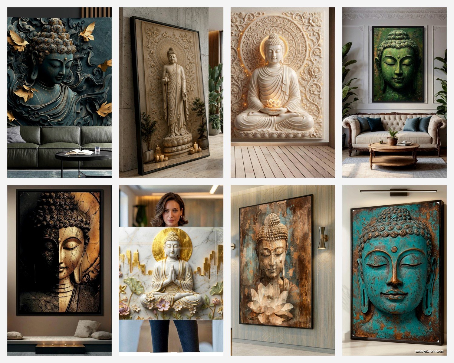 Large Buddha Wall Art: Oversized Zen Meditation Designs