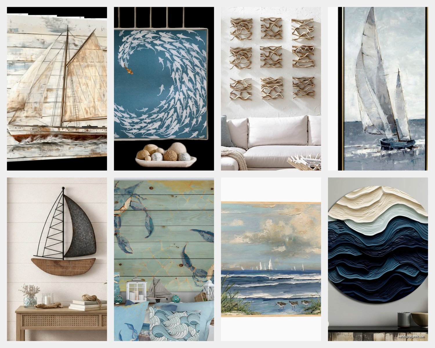 Large Nautical Wall Art: Oversized Maritime Sailing Decor