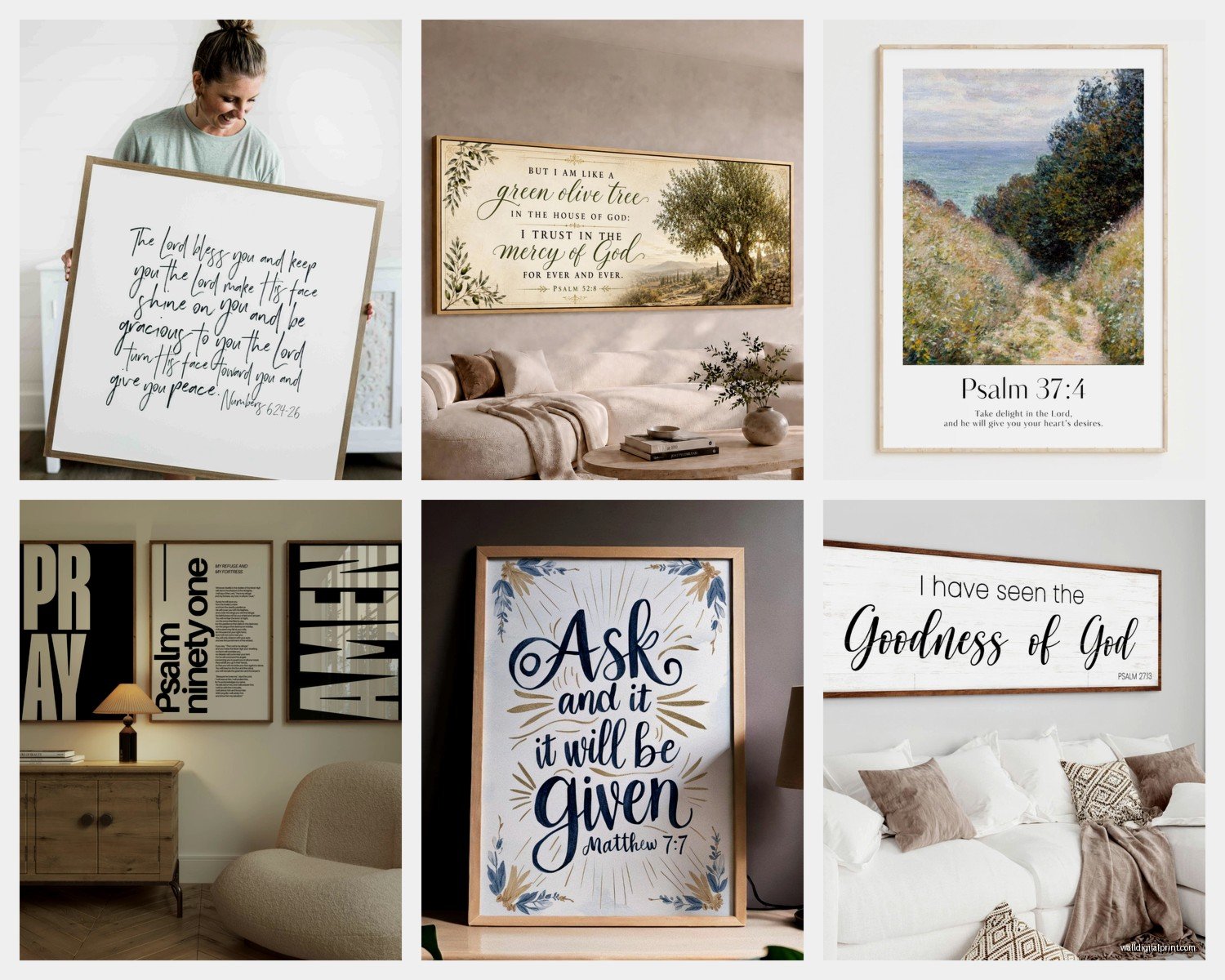 Large Scripture Wall Art: Oversized Bible Verse Designs