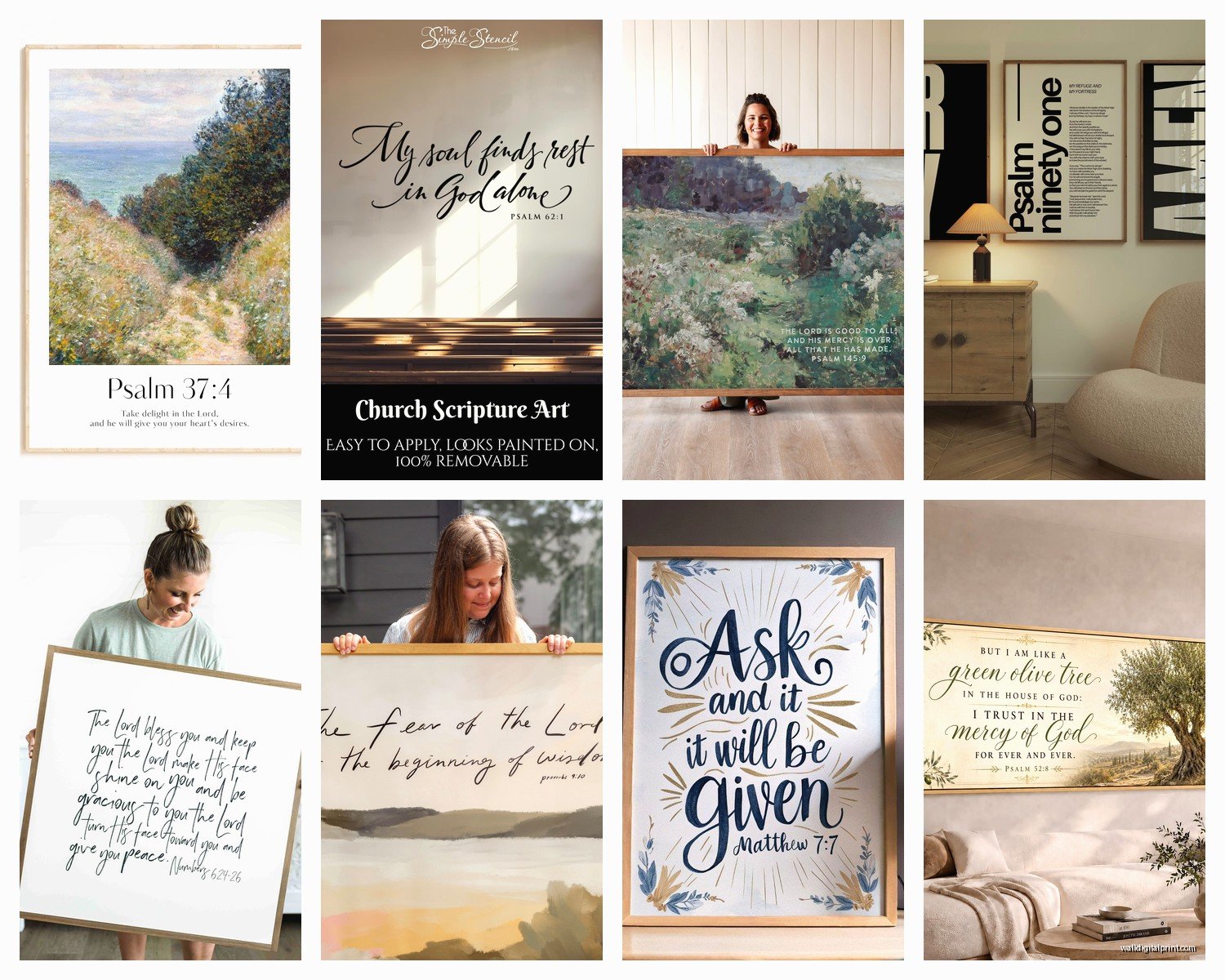 Large Scripture Wall Art: Oversized Bible Verse Designs