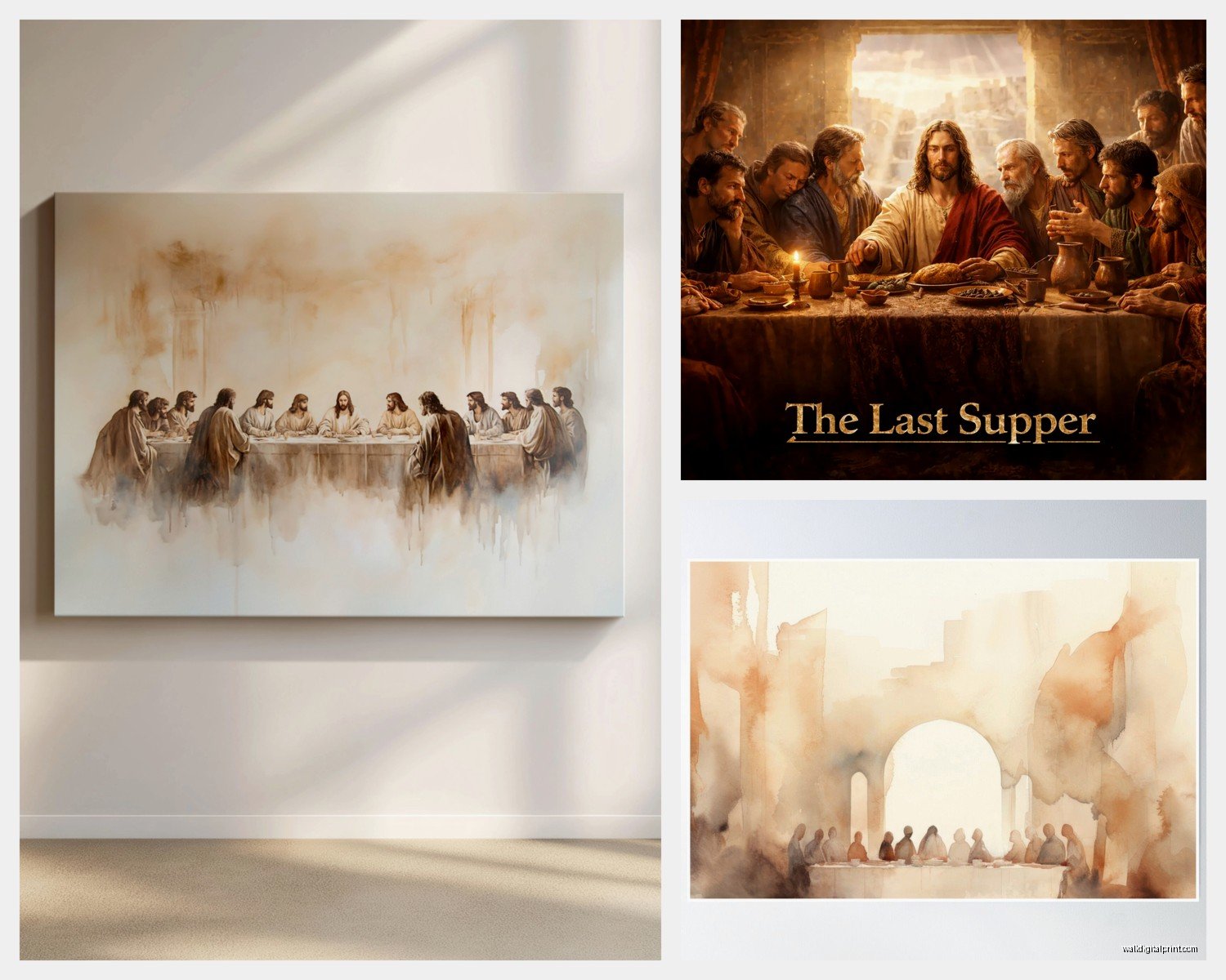 Last Supper Wall Art: Leonardo da Vinci Religious Scene