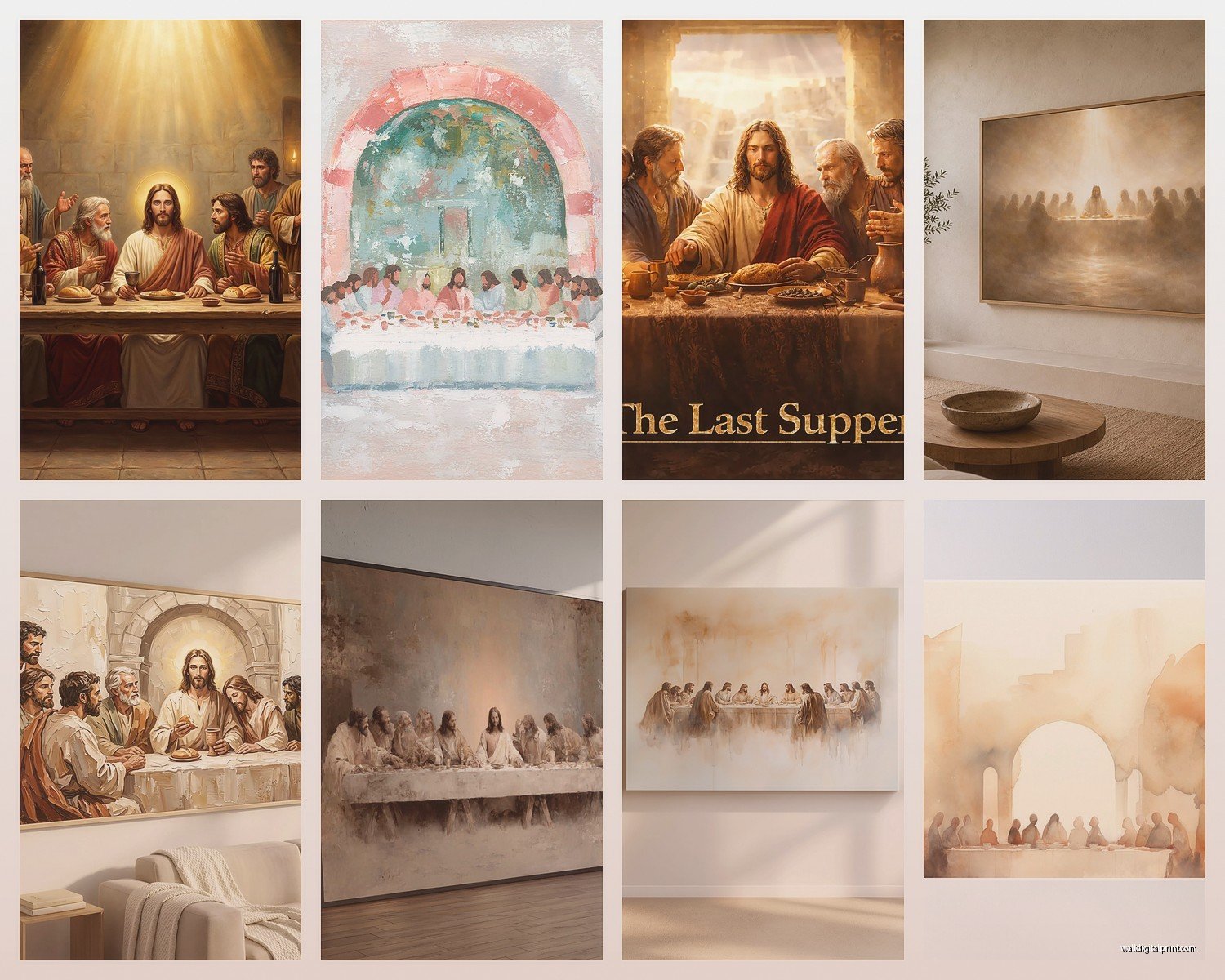 Last Supper Wall Art: Leonardo da Vinci Religious Scene