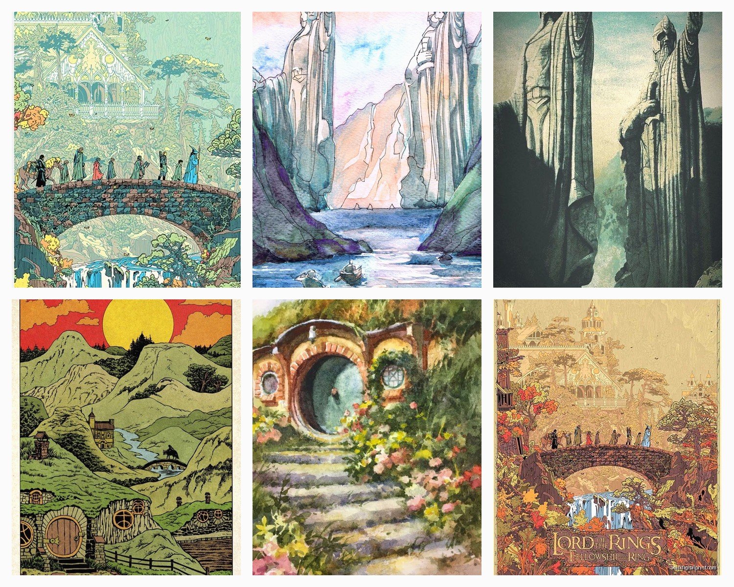 LOTR Wall Art: Lord of the Rings Fantasy Fan Decor