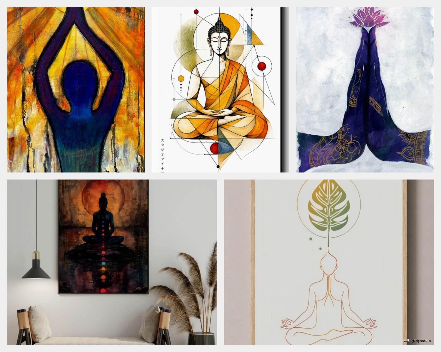 Meditation Wall Art: Mindfulness Zen Spiritual Decor
